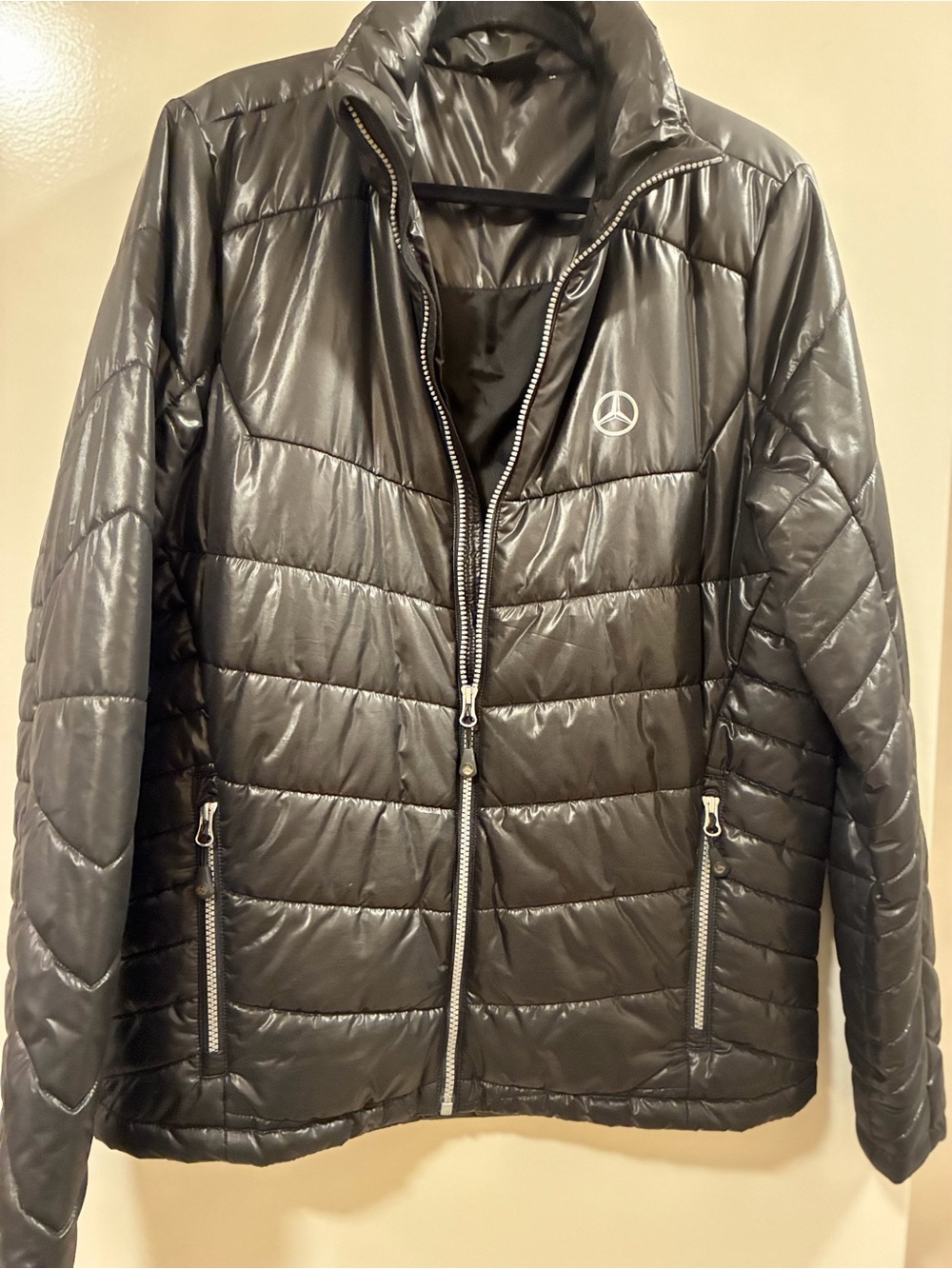 Mercedes-Benz Unisex Black Puffer Jacket